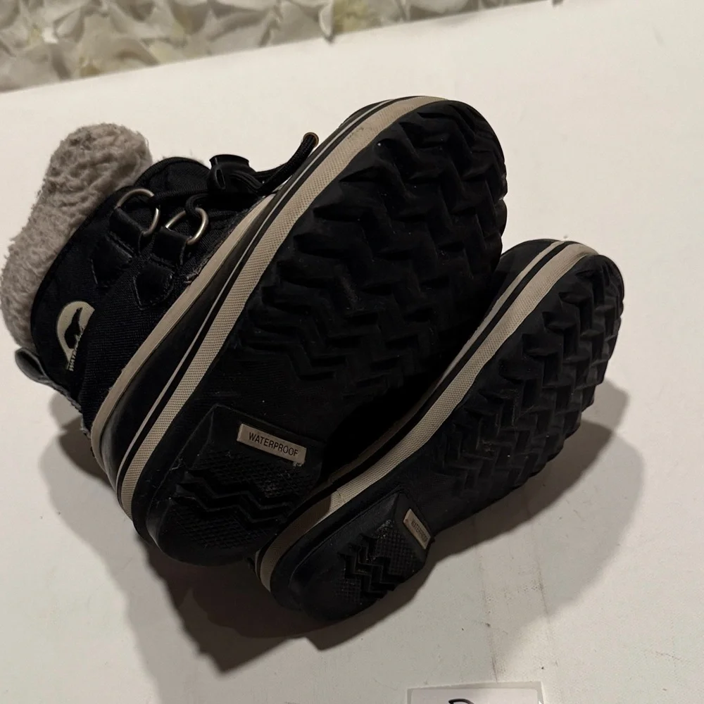Sorel Black and Gray Waterproof Boots